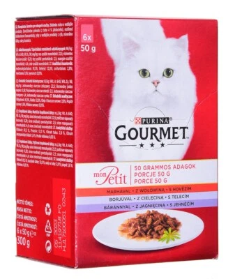 PURINA NESTLE 7613036620772 GOURMET Mon Petit Fish Mix - Katzen Nassfutter - 6 x 50 g PURINA N