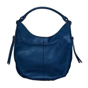 PRE-OWNED - Silpada Navy Leather Shoulder Handbag - Picture 1 of 6