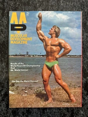 Muscular Development Magazine Bodybuilding Muscle January Feb 1975 John Kemper - Image 1 of 4