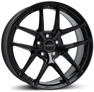 Alloy Wheels 18" Romac Diablo Black Gloss For Mitsubishi Endeavor 03-11