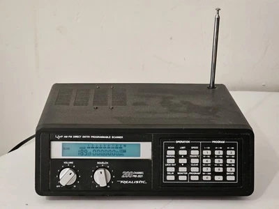 Realistic 200 Channel Pro-2021 Direct Entry Programable AM/FM Scanner Untested - Image 1 of 4