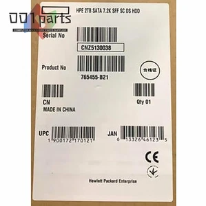 765869-001 765455-B21 NEW HPE 2TB 7.2K SATA 6G 2.5IN MIDLINE 512E HDD Hard Drive - Picture 1 of 2