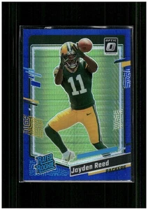Panini Donruss Optic 2023 - Clasificado novato Jayden Reed #239 azul Hyper Prizm (RC) - Imagen 1 de 2