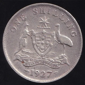 Australia 1927 One Shilling 1/- George V - Fine+ - Picture 1 of 3