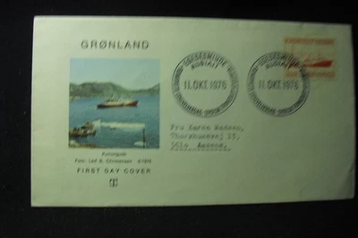 1976 Гренландия FDC Egedesminde to Assens - Изображение 1 из 4