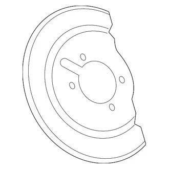 For Dodge Journey 2014-2020 Mopar Rear Brake Shield - Imagem 1 de 2