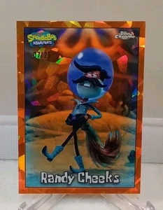 2025 Topps Spongebob Zaffiro Randy Guance Arancione 07/25 - Foto 1 di 3