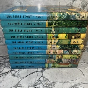 The Bible Story by Arthur S Maxwell, Volume 1-10 Complete Set 1953-57 Vintage - Picture 1 of 10