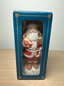 Vintage Old World Santa USA/1935 Porcelain Christmas Figurine In Box #1 - Picture 1 of 8