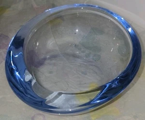 VTG Mini Pod 3” Viking Glass Orb Ashtray Super Spring Blue - Picture 1 of 7
