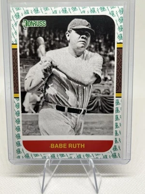 Tarjeta de Babe Ruth 2021 Donruss Liberty Parallel SP New York Yankees #228 🔥 Box Hit Foto 1 de 2