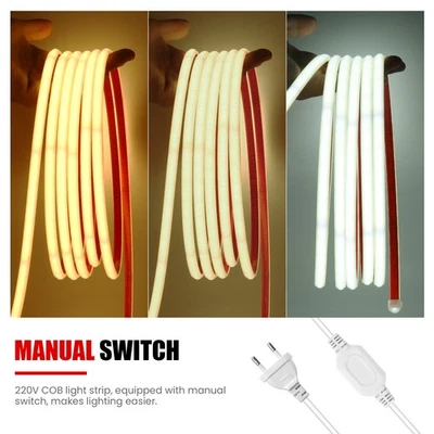 Neon COB LED Streifen Stripe 230V Flex Schlauch Lichtband IP67 Außen Beleuchtung - Bild 1 von 4