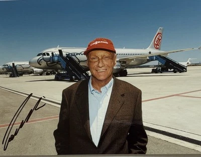 Niki Lauda signiert Formel 1 Foto Unterschrift Signatur Autogramm Signed (38) - Bild 1 von 2