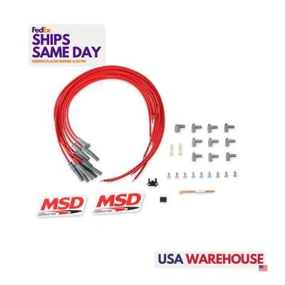 Msd Ignition 31189, Kit 8 cables de enchufe de cilindro alto rendimiento y piezas de carreras Foto 1 de 4