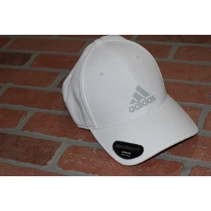 Adidas Golf Hat Performance Size Adjustable Fit White Polyester Blend - Picture 1 of 6