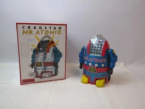 Cragstan mth silver / blue mr. atomic limited edition toy robot in original box! - Picture 1 of 9