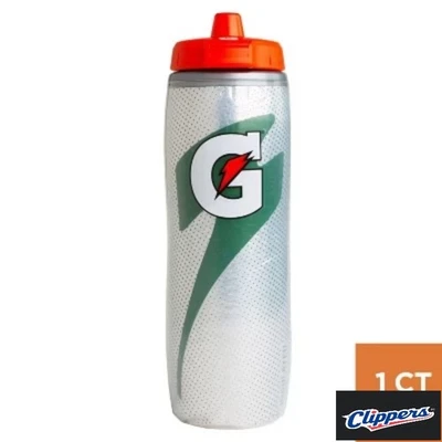 Gatorade 30oz Insulated Squeeze Water Bottle - Gray