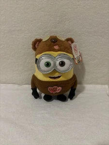 Universal Studios Despicable Me Minion Bob I Love Tim Sweater Plush W Tag - Picture 1 of 10