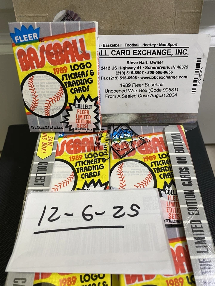 1989 FLEER baseball wax pack  FASC BBCE #90581 Billy Ripken Attempted Correction - Image 1 of 4