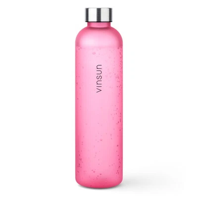 Trinkflasche 1L Sportflasche Wasserflasche BPA frei Kohlensäure geeignet Vinsun