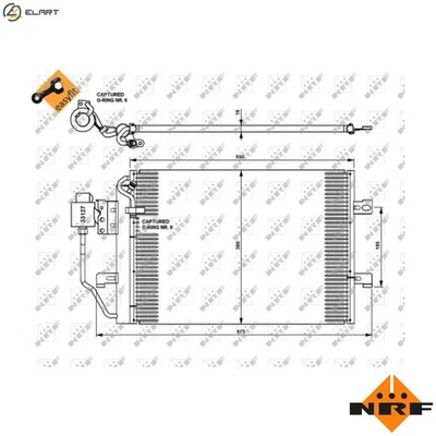 CONDENSER AIR CONDITIONING 35309 FOR MERCEDES-BENZ M 166.940 1.4L 4cyl A-CLASS - Image 1 of 4