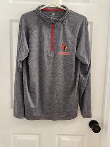 Louisville Cardinals Shirt Womens Small Quarter Zip 1/4 NCAA Basketball Pullover - Picture 1 of 7