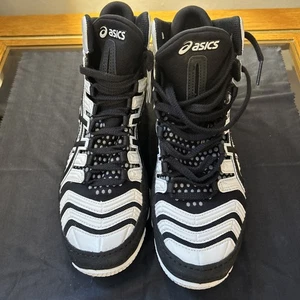 ASICS Men’s Dan Gable Ultimate 4 Wrestling Shoe White/ Black Size 6 Discounted - Picture 1 of 12