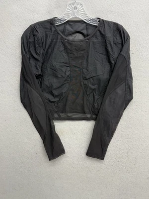 LULULEMON Mesh Panelled Training Long Sleeve Shirt Black Size Small S - Image 1 of 4