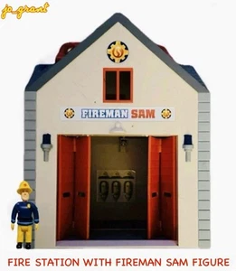 Fireman Sam Deluxe Fire Station Play Set With Figure 2010 Prism Art & Design Ltd - Picture 1 of 5