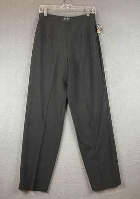 复古 Ravel 裤子 M 码全新带标签黑色金属亮片腰带侧拉链宽腿派对 — 第 1/4 张图片