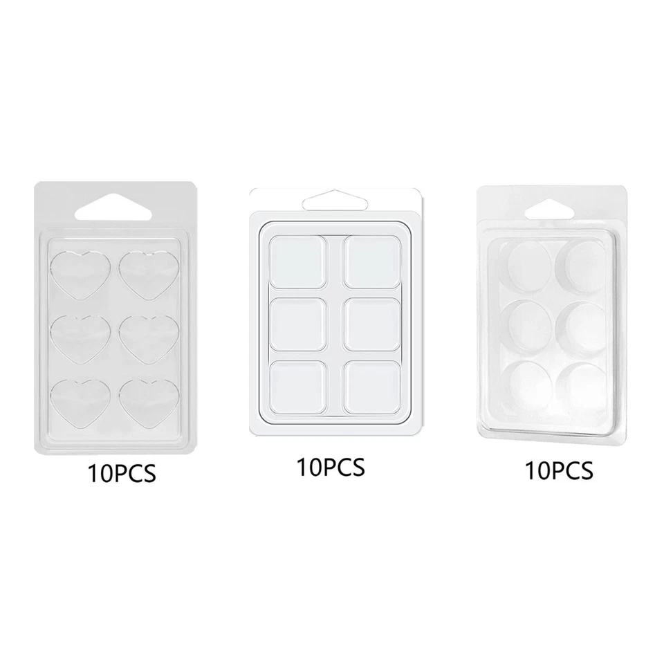 100 Pieces Candles Melt Clamshells Models for Wickless Tarts Candles Casting - Image 1 of 1