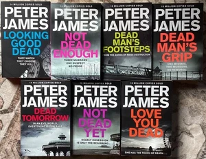 Peter James / Lot 7 Books DETECTIVE Roy Grace / Dead Series Mystery Crime Novels - Imagen 1 de 3