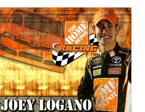 2012 JOEY LOGANO "HOME DEPOT" #20 NASCAR SPRINT CUP SERIES  POSTCARD Cover