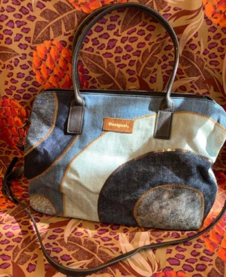 Bolso de hombro Desigual denim 2 vías, azul, sin usar Foto 1 de 4