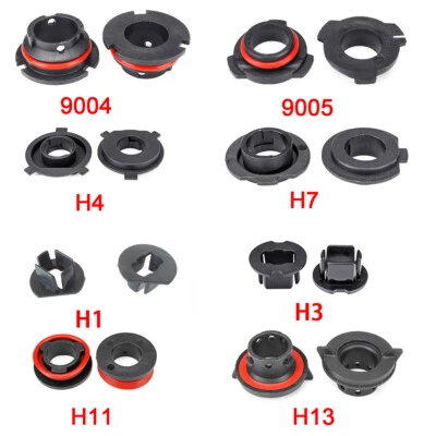 4X H11 LED Bulb Base Clip Retainer Adapter Holder Sockets H11 Headlight Retainer - Image 1 of 4