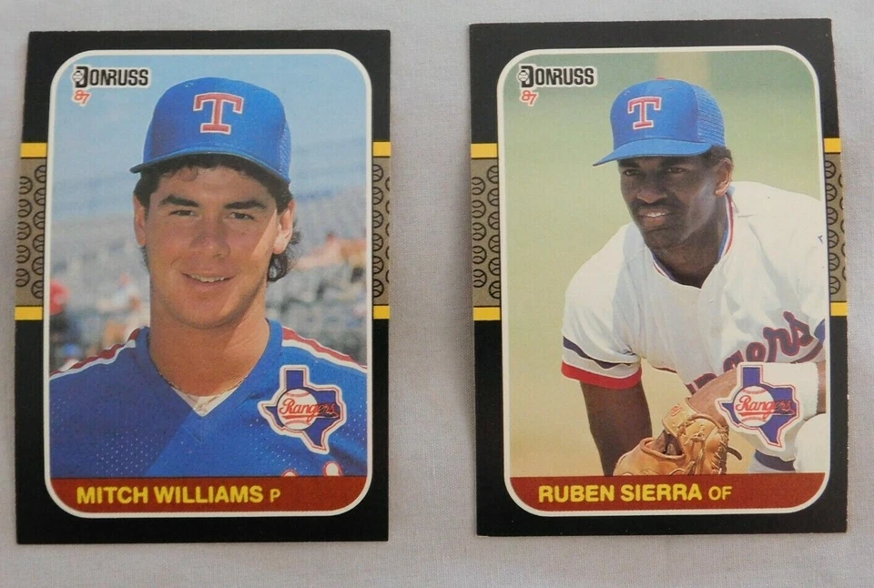 1987 Donruss Texas Rangers Baseball Card Pick one - Image 1 of 1