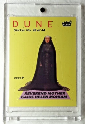 1984 DUNE MOVIE TRADING CARD STICKER 28 REVEREND MOTHER GAIUS HELEN MOHIAM - Image 1 of 2