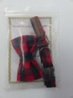 Unique Style Paws B075gsdlb2 Red Plaid Dog/Cat Collar With Bowtie Size Xs