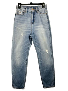 BDG Womens Mom High Rise Jeans Size 27 Relaxed Distressed Tapered Leg Grunge - Picture 1 of 14