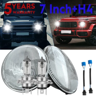 Farol de LED halogênio redondo Hi/Lo KIt para Chevy Styleline Deluxe 1949-1952 7 polegadas - Imagem 1 de 4