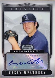 Casey Weathers 2007 Bowman Sterling Prospect Auto Colorado Rockies #BSP-CWW [A] - Picture 1 of 7