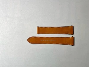 Cartier Santos grande KDAALABK 21X18 mm cinturino in pelle di vitello marrone autentico OEM - Foto 1 di 5