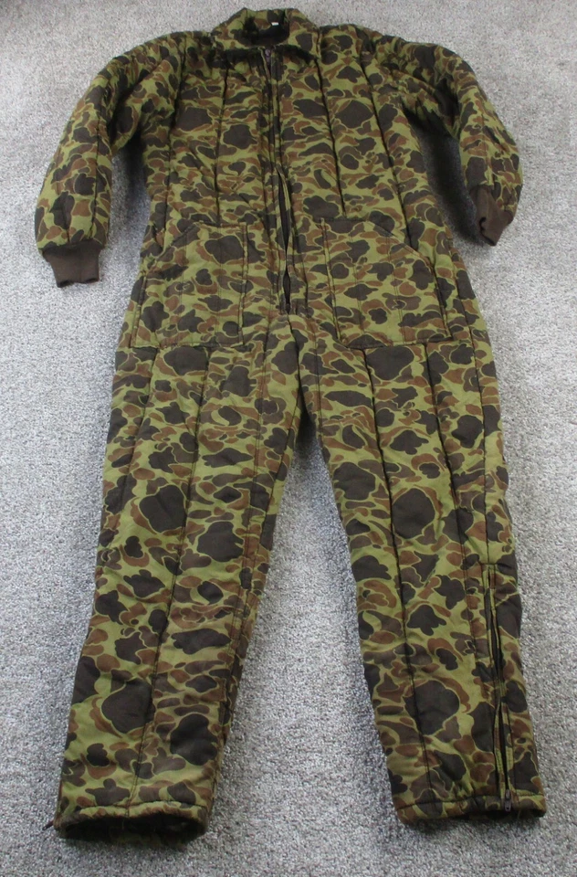 Vintage Red Head Camo Insulated Coveralls Mens Large Pockets EUC - Image 1 of 4
