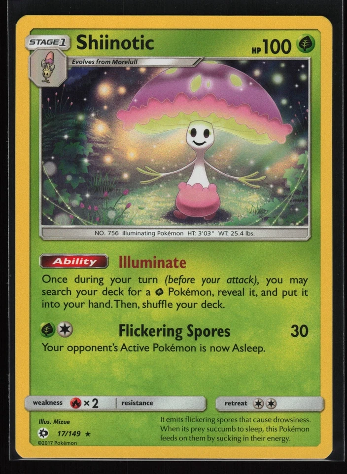 SHIINOTIC Sun & Moon RARE HOLO #17 SUM(NM)(PKM) - Image 1 of 1