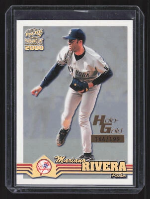 Pacific Paramount #164 2000 Mariano Rivera Holo Gold #'d/199 Foto 1 de 2