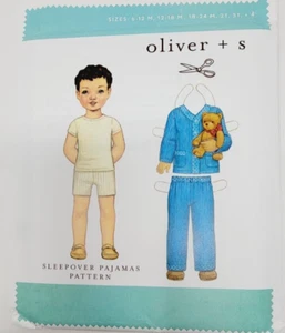 Oliver + S Boys or Girls Pajama Shirt and Pants sew Pattern 6 months - 4 years - Picture 1 of 3