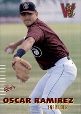 2000 Wisconsin Timber Rattlers Multi-Ad #21 Oscar Ramirez Mexico City Card