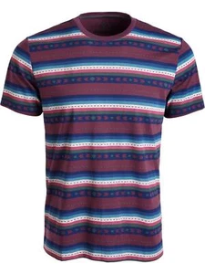 XXL American Rag Cie Mens T-Shirt Plum Aztec Short Sleeve Crew Neck New - Picture 1 of 2