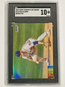 2020 Topps Stadium Club Chrome #164 Pete Alonso SGC 10 Gem Mint Refractor - Picture 1 of 2
