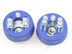 Camber Plates for AUDI 80,81,85,B2,85Q ,PASSAT 32,33 - ADJUSTABLE - BLUE - Picture 1 of 3